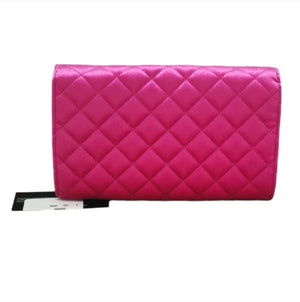 Versace La Medusa Pink Quilted Velvet Shoulder Bag with Medusa Logo Medallion