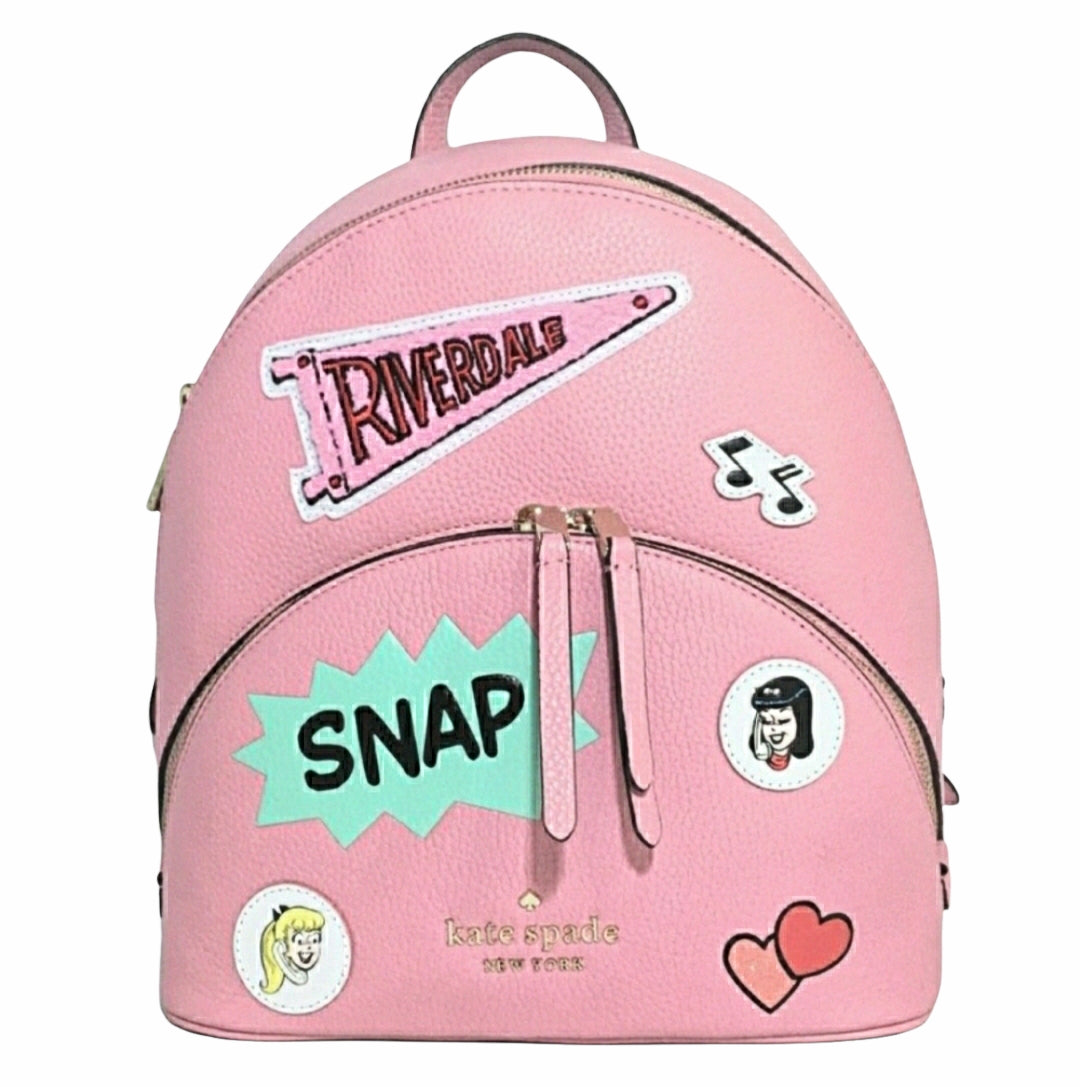 Betty & Veronica × Kate Spade Pink Pebbled Leather Backpack – The