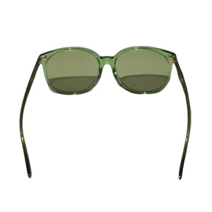 Gucci Unisex 57mm Round Green Sunglasses