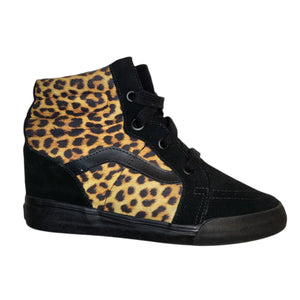 Unisex Vans Sk8-Hi Leopard Wedge Sneakers