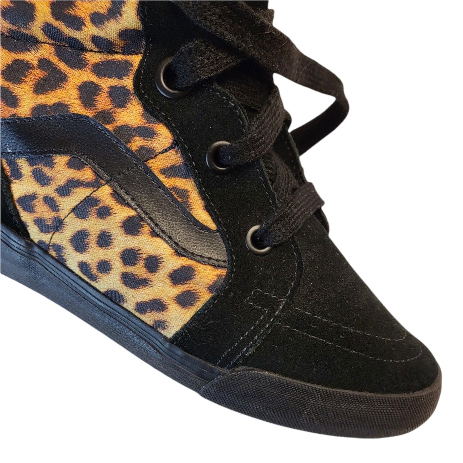 Unisex Vans Sk8-Hi Leopard Wedge Sneakers