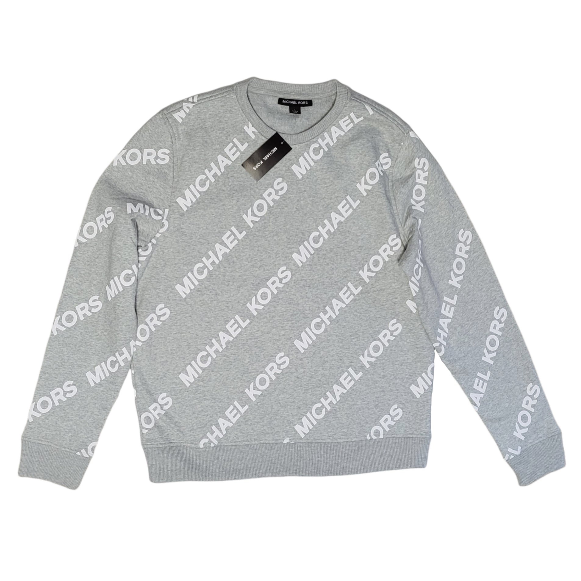 Michael Kors Men's Over Logo Print Pullover Crewneck Sweatshirt – The Ultimate