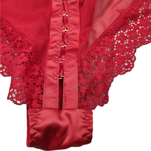Victoria's Secret Dream Angels Red Balconette Satin Bow Bra
