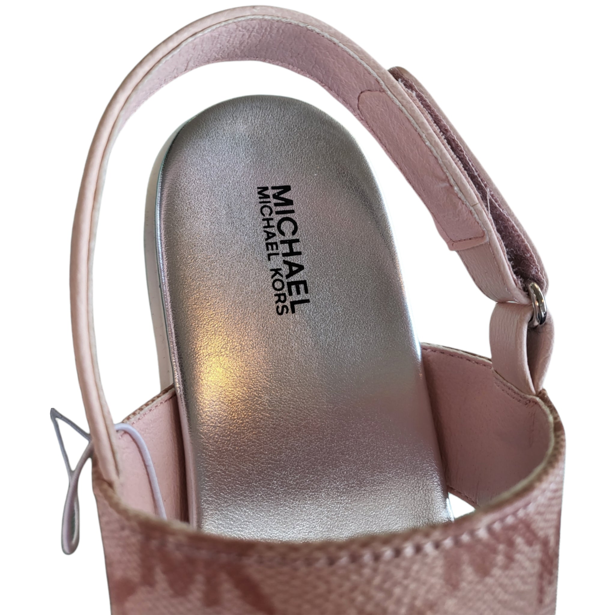 MICHAEL Michael Kors Pink Logo Sandals