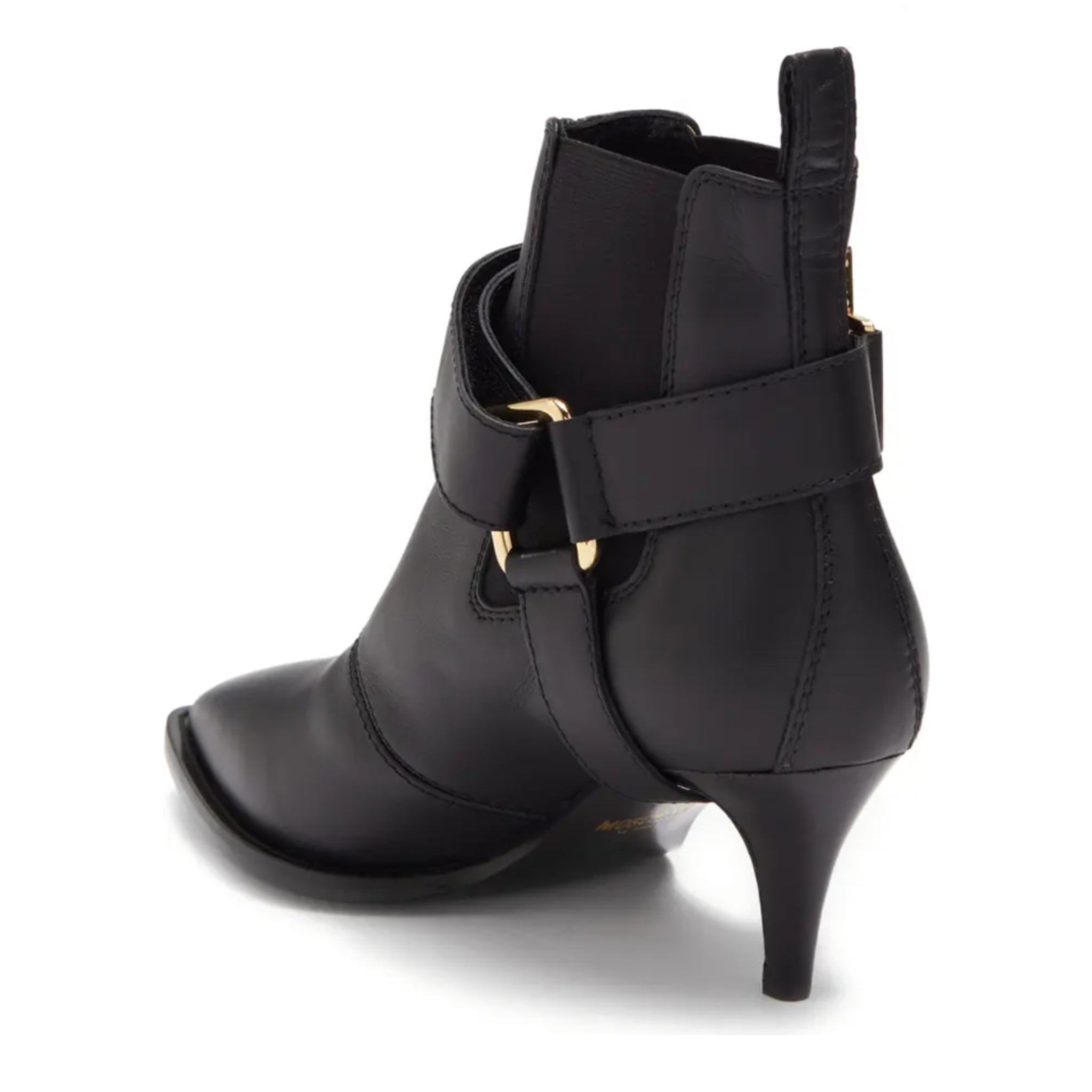 Moschino Leather Monogram Chelsea Ankle Boot