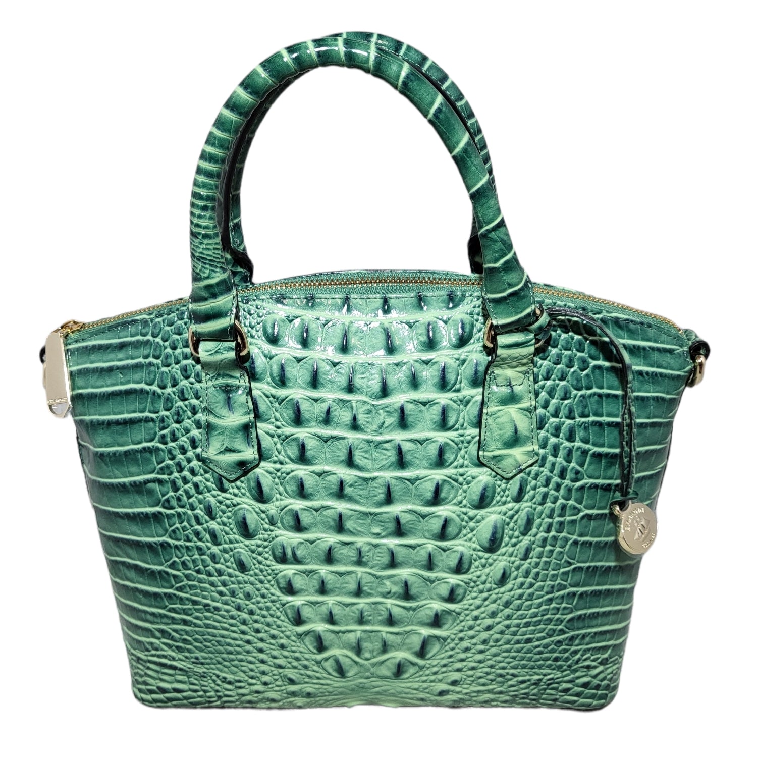 brahmin melbourne collection mini dartmouth crocodile-embossed backpack BRAHMIN Melbourne Collection Duxbury Crocodile-Embossed Leather Satche – The Ultimate Resale Rack