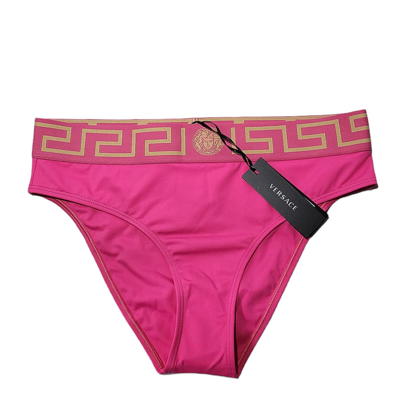 Versace Pink Greca Border Bikini