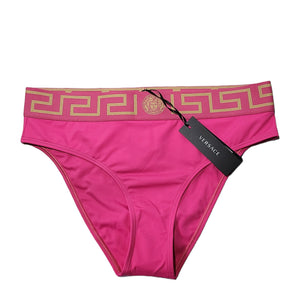 Versace Pink Greca Border Bikini