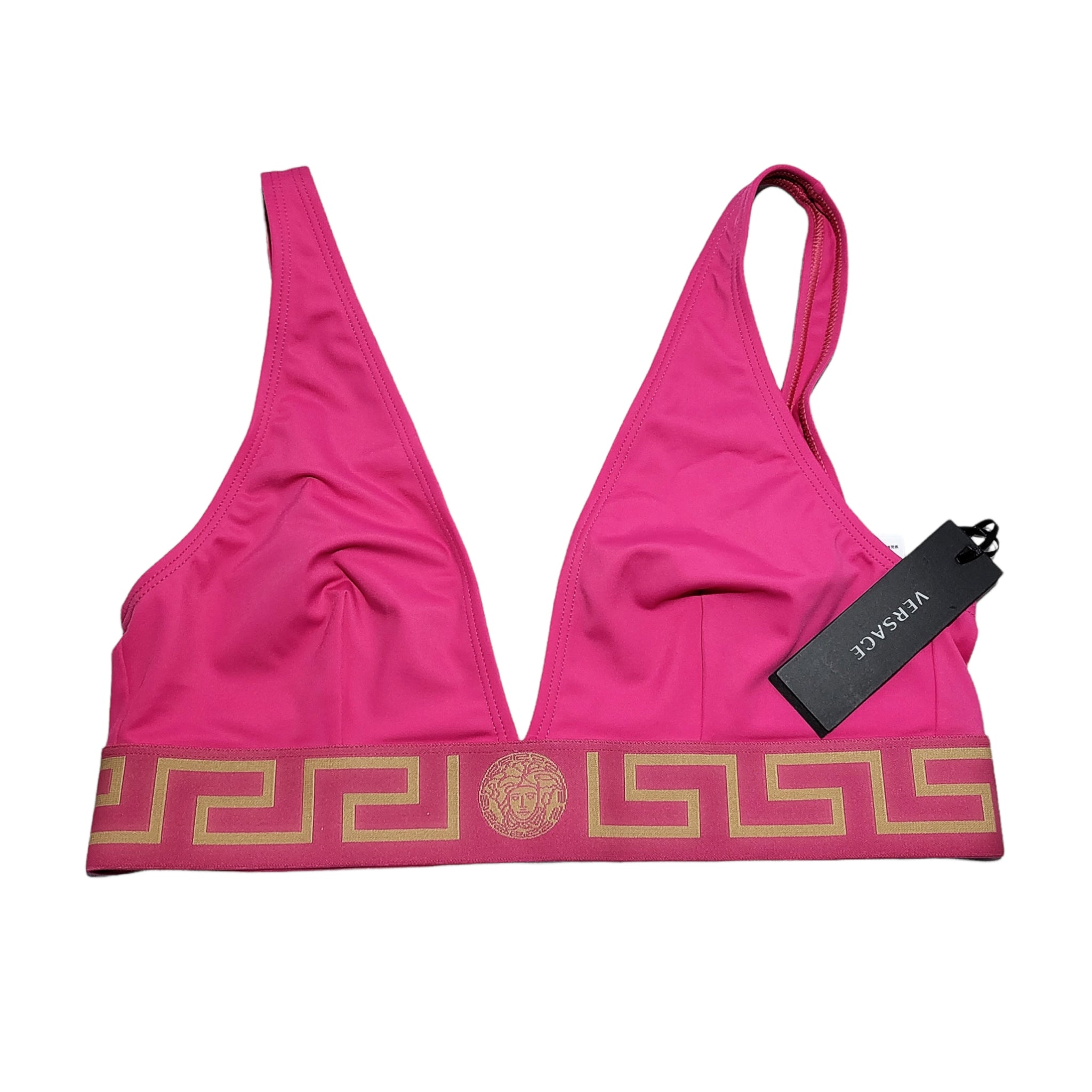 Versace Pink Greca Border Bikini