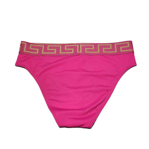 Versace Pink Greca Border Bikini