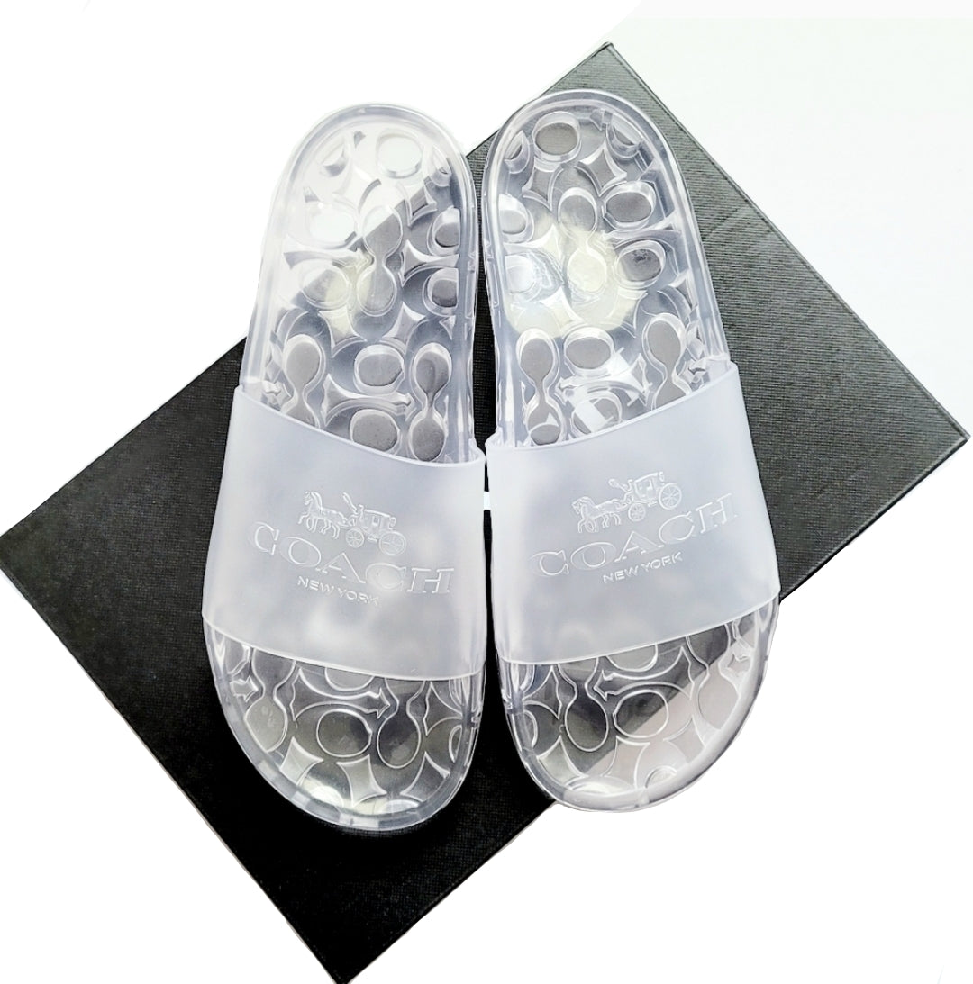 Coach Clear Jelly Slides