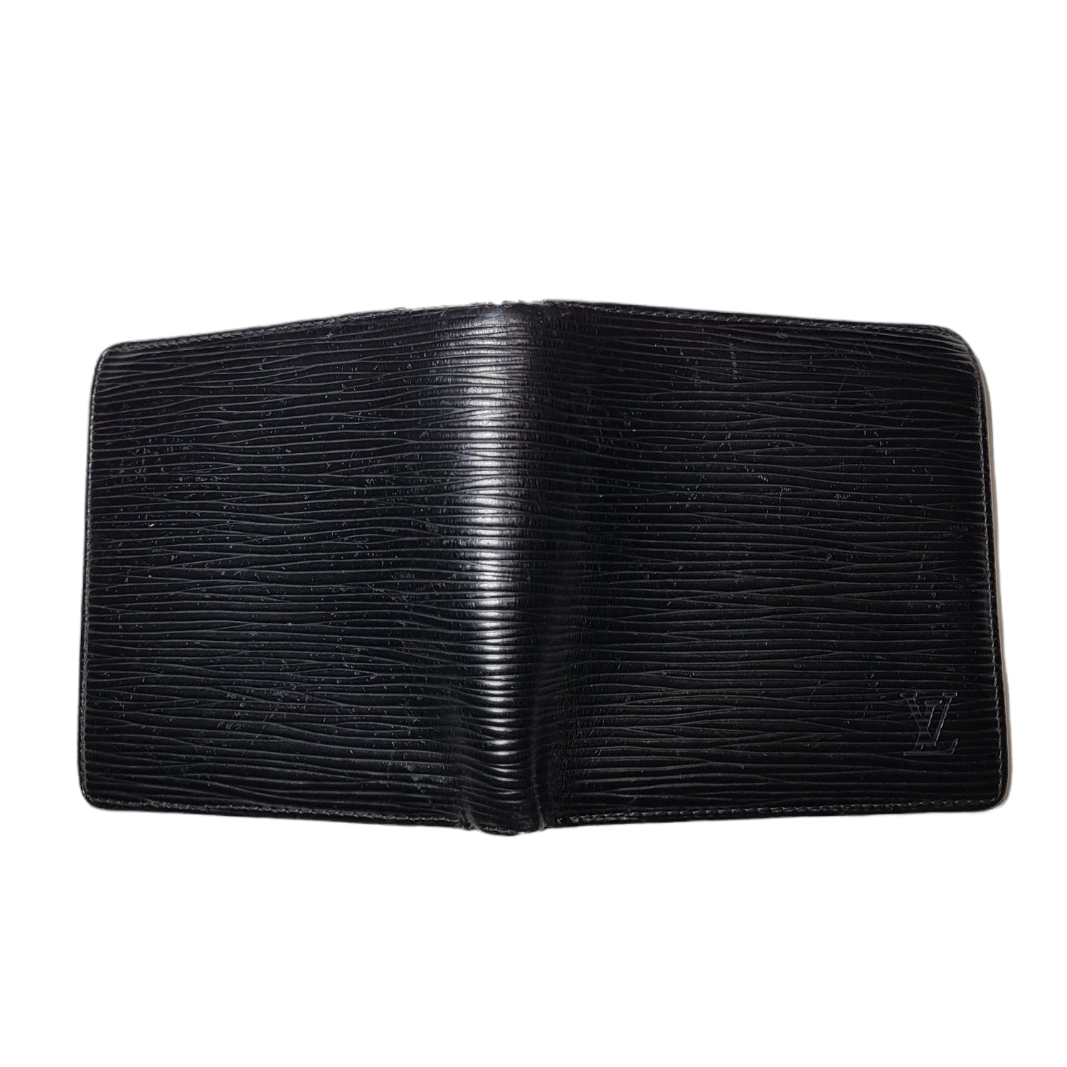 Louis Vuitton // 1996 Black Epi Leather Bifold Men's Wallet