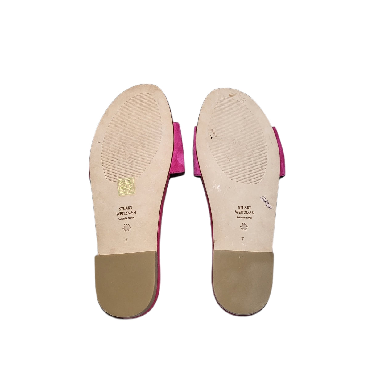 Stuart Weitzman Pink Slip On Caicos Sandal Slide