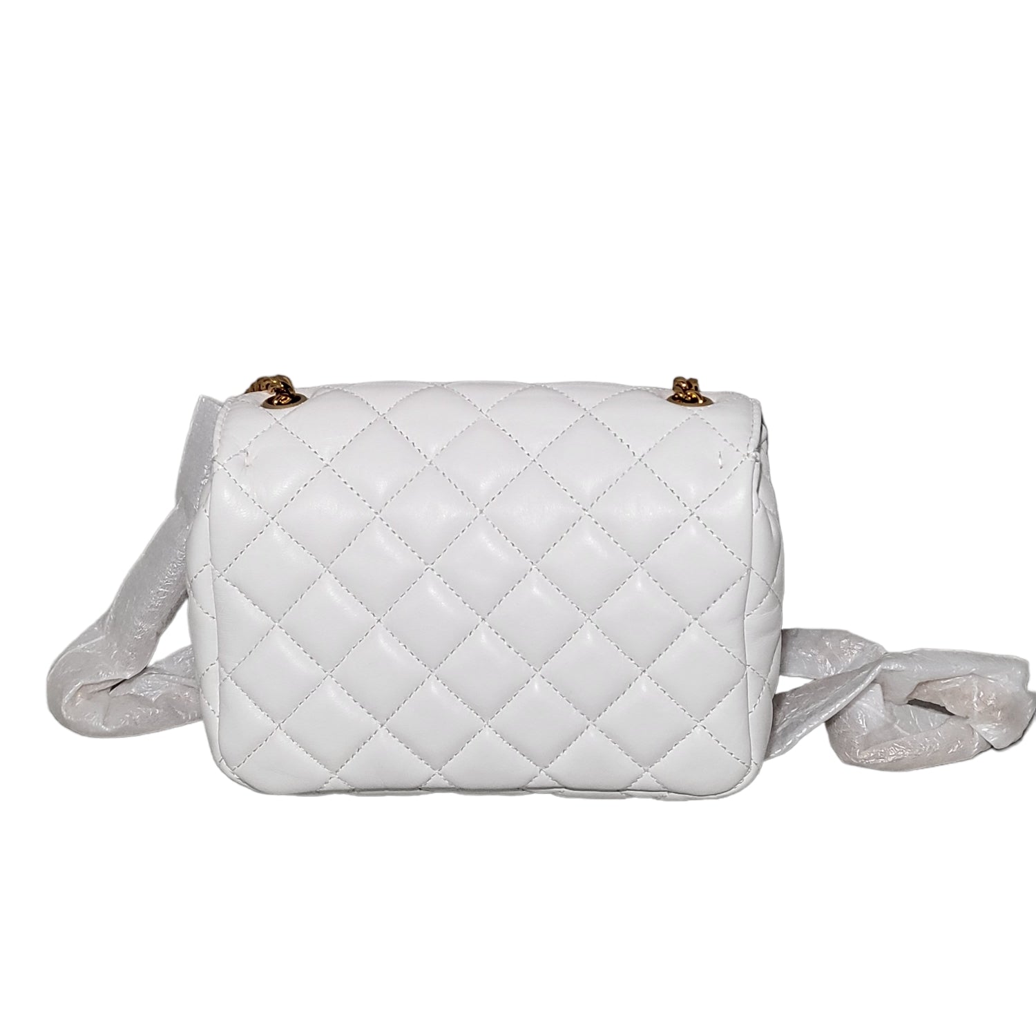 Versace Quilted Shoulder Bag Crossbody with Medusa and Greca Hardware