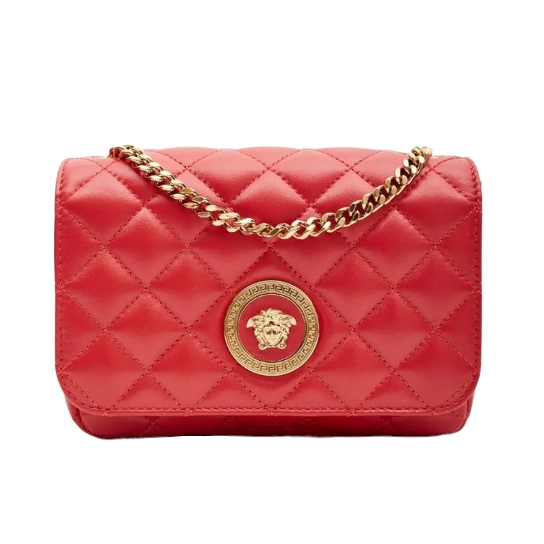 Versace Quilted Leather Crossbody Bag - Free Shipping