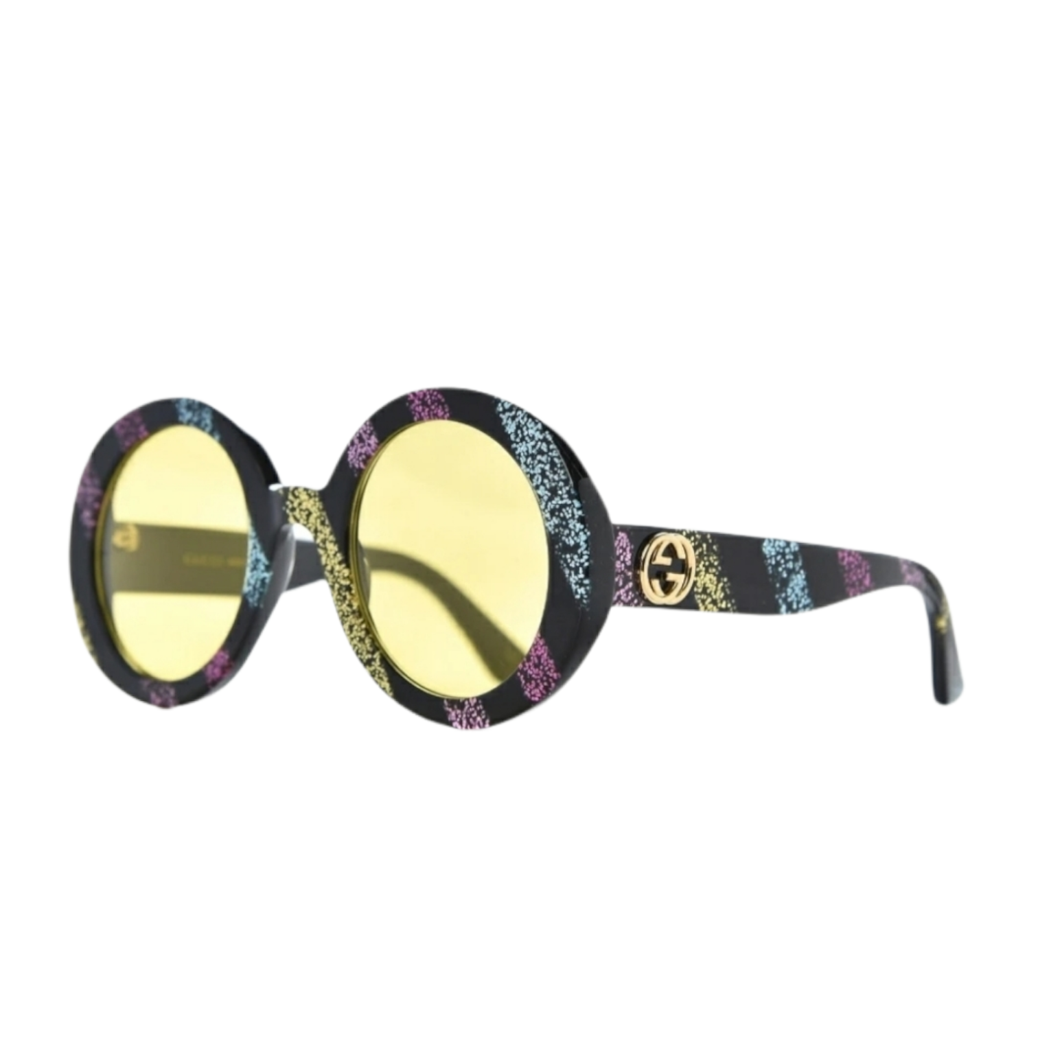 Gucci Multi Glitter 52mm Round Sunglasses – The Ultimate  display picture 3