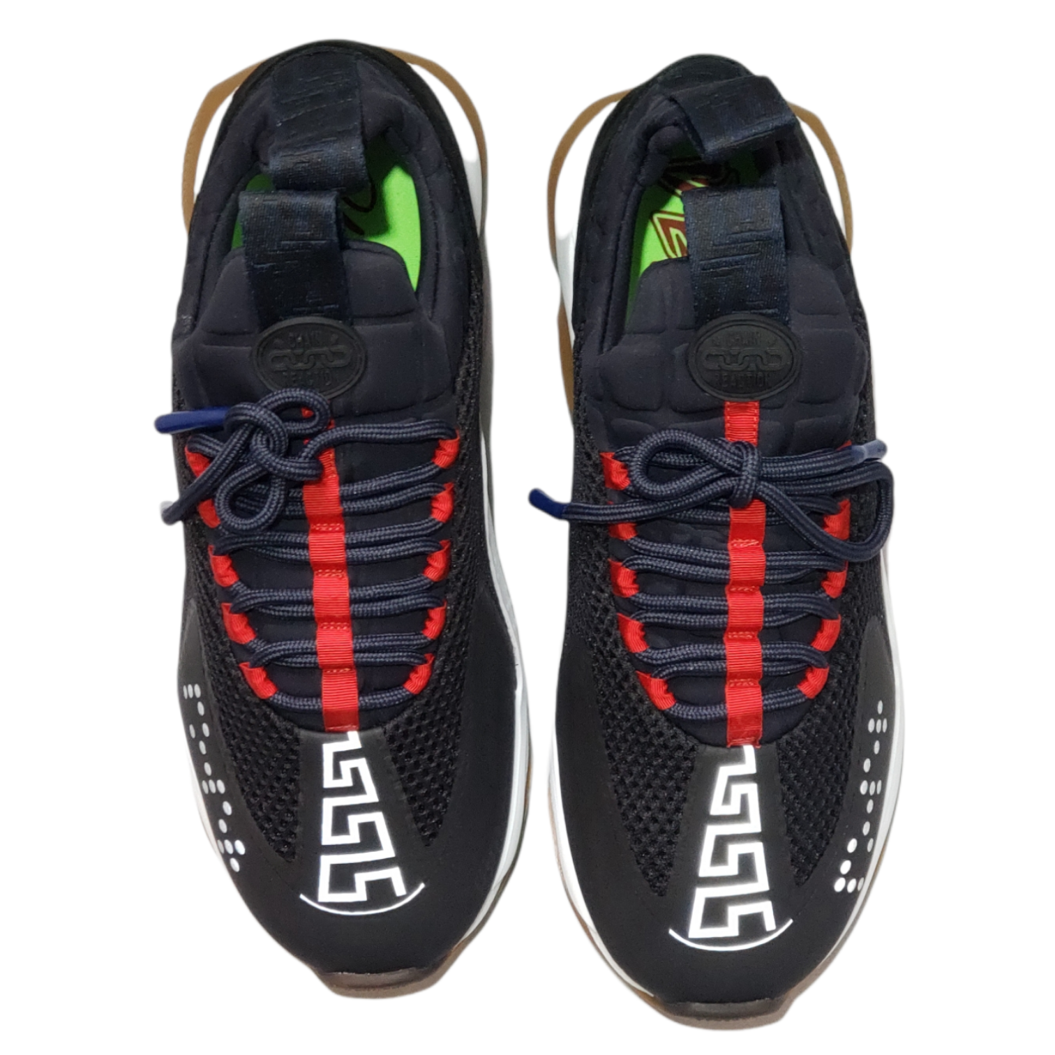 Versace Chain Reaction Greca Reflective Low Sneakers