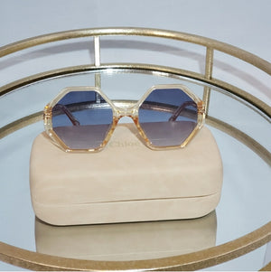 Chloé 48mm Peach Sunglasses