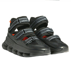 Versace Strap Up the Chain Reaction Sneaker Sandals