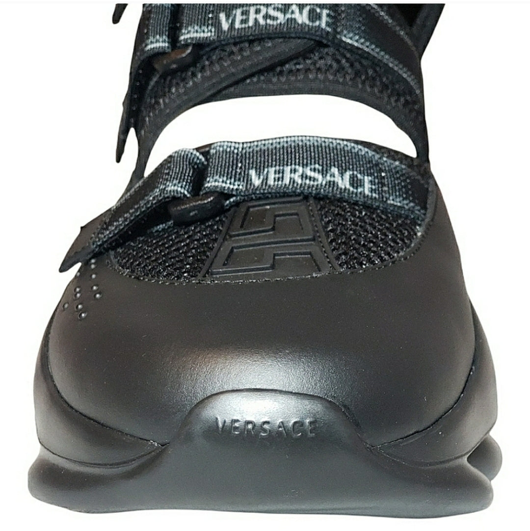 Versace: Black Chain Reaction Sneakers