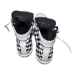 Saint Laurent Women's Checkerboard Distressed Hightop Sneakers