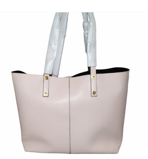 Versace Pale Blush Calfskin Palazzo Large Tote w/ Medusa Stud Handles