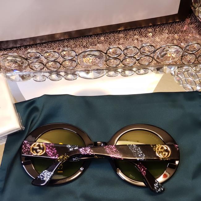 Gucci Multi Glitter 52mm Round Sunglasses