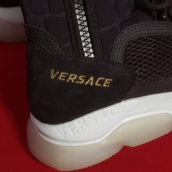 Versace Chain Reaction High Top Sneaker Boots
