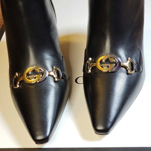 Gucci Zumi Nappa Leather Knee Boots