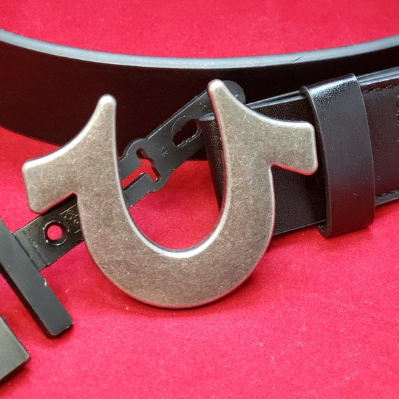 Unisex True Religion Horseshoe Buckle Belt