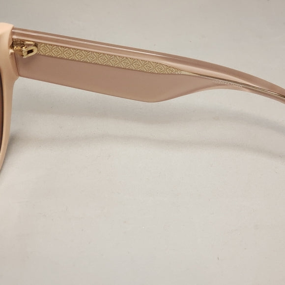 Fendi Rose Thick Rim Logo Lens Sunglasses