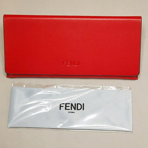 Fendi Rose Thick Rim Logo Lens Sunglasses