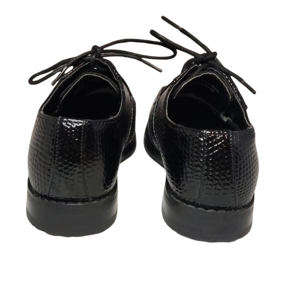 Boys Viotti Black Hard Bottom Dress Shoes